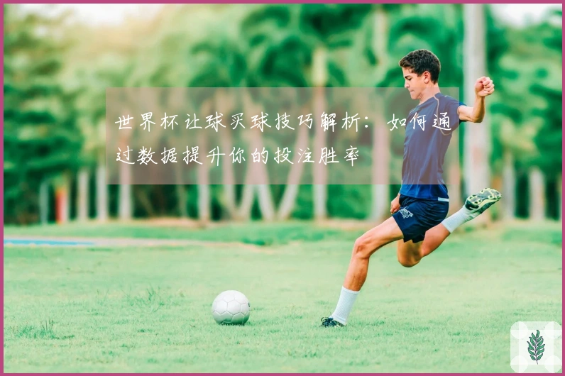 世界杯让球买球技巧解析：如何通过数据提升你的投注胜率